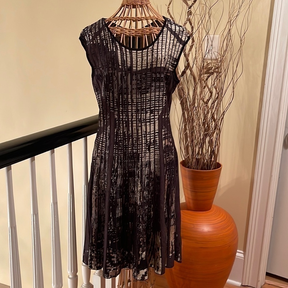 Nic+Zoe Salebrown Tan And Cream Dress